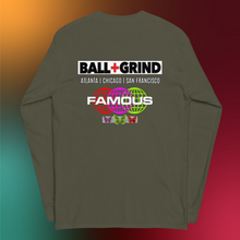 Load image into Gallery viewer, BALL+GRIND -  BG FAMOUS MG/BW Men’s Long Sleeve Shirt