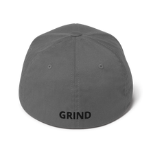 Load image into Gallery viewer, BALL+GRIND: THE GRIND (Black Stitch) Flexfit Structured Twill Cap