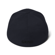 Load image into Gallery viewer, BALL+GRIND: THE GRIND (Black Stitch) Flexfit Structured Twill Cap