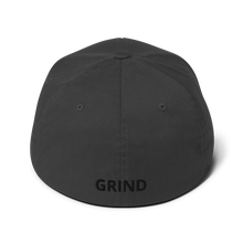 Load image into Gallery viewer, BALL+GRIND: THE GRIND (Black Stitch) Flexfit Structured Twill Cap