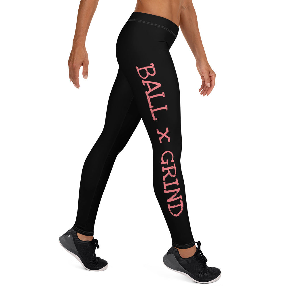 Ball x Grind - Black and Pink Leggings – BALL+GRIND