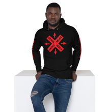 Load image into Gallery viewer, BALL+GRIND - GRIND MODE (BLACK/RED) Unisex Hoodie