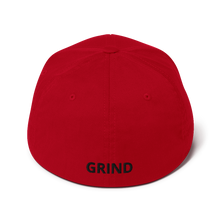 Load image into Gallery viewer, BALL+GRIND: THE GRIND (Black Stitch) Flexfit Structured Twill Cap