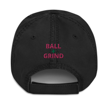 Load image into Gallery viewer, BALL + GRIND "FAITH OVER FEAR" (Pink/Green Letter) Distressed Dad Hat