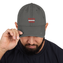 Load image into Gallery viewer, BALL + GRIND "FAITH OVER FEAR" (Red Letter) Distressed Dad Hat
