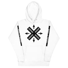 Load image into Gallery viewer, BALL+GRIND - GRIND MODE (WHITE/BLACK) Unisex Hoodie