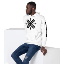 Load image into Gallery viewer, BALL+GRIND - GRIND MODE (WHITE/BLACK) Unisex Hoodie