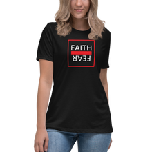 Load image into Gallery viewer, Ball+Grind "Faith Over Fear" Women's Relaxed T-Shirt