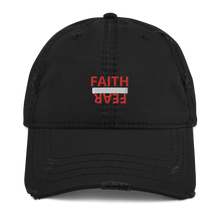 Load image into Gallery viewer, BALL + GRIND "FAITH OVER FEAR" (Red Letter) Distressed Dad Hat