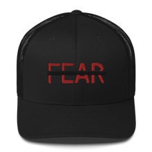 Load image into Gallery viewer, BALL+GRIND - FEARLESS Black Strike Trucker Cap