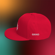 Load image into Gallery viewer, BALL+GRIND: BG LOOP White Stitch Snapback Hat