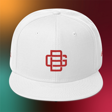 Load image into Gallery viewer, BALL+GRIND - BG Loop White/Red Snapback Hat