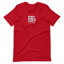 Load image into Gallery viewer, BALL+GRIND - BG (White) Stitched Short-Sleeve Unisex